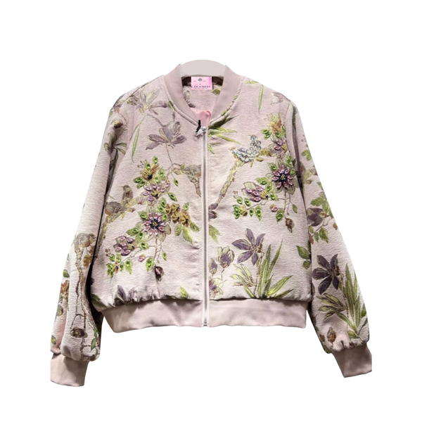 ジャケット・アウター FLORAL CANVAS BOMBER JACKET STONEY GREY Grey Floral Bomber Jacket: Vintage Urban Chic Designer Jacket - Etsy