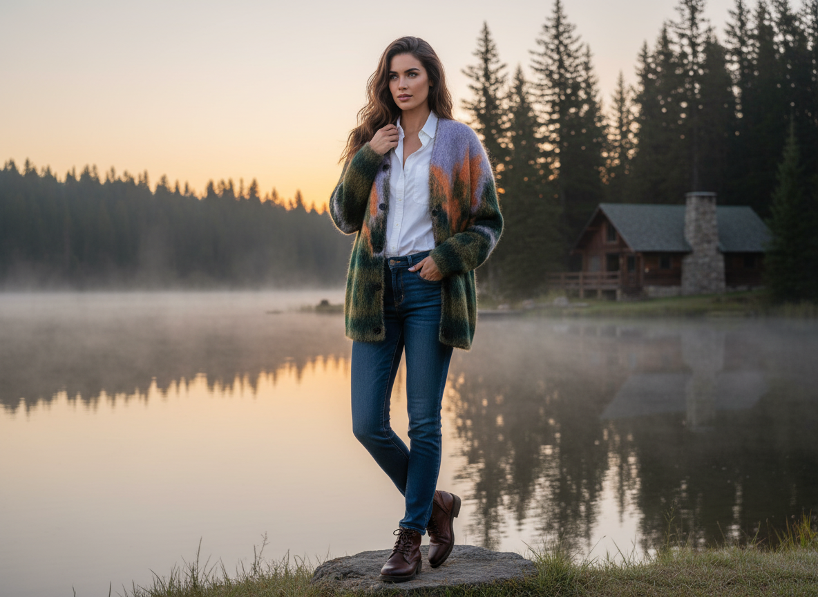 Cozy Cabin Long Sweater