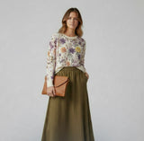 Garden Flower Crystal Sweater