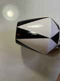Large Black and White Retro Vase