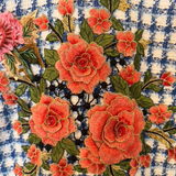 Hand-Embroidered Floral Tweed Jacket