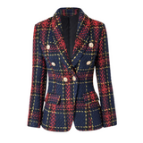 Mercedes Plaid Jacket Blazer