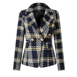 Emily Plain Blue Blazer Jacket