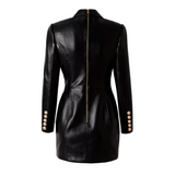 Taormina Faux Leather Jacket dress