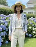 Light Blue Crop Blazer