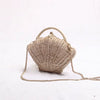 Oyster Raffia Bag