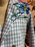 Light Blue Crop Blazer