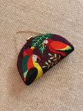 Tropical Crystal Parrot Clutch – Hand-Embellished Statement Bag