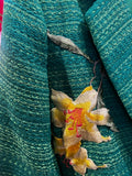 Green Floral Blazer