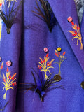 Feathered Cobalt Coat