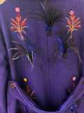 Feathered Cobalt Coat