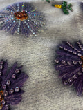 Floral Crystal Sweater