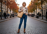 Floral Crystal Sweater