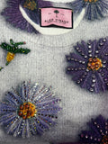 Floral Crystal Sweater