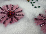 Floral Crystal Sweater