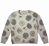 Floral Crystal Sweater