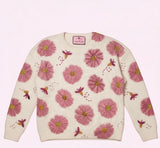 Floral Crystal Sweater
