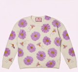 Floral Crystal Sweater