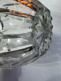 70's Vintage Round Crystal Glass Vase