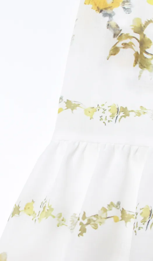 Taormina Flower Dress in 100% Cotton