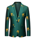 gingko Flower Gold and Green Blazer