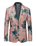 Silver Flower Pink Blazer