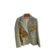 Handmade Embroidery Bird Blazer