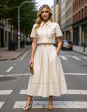 Butter Cream Set Skirt and Top