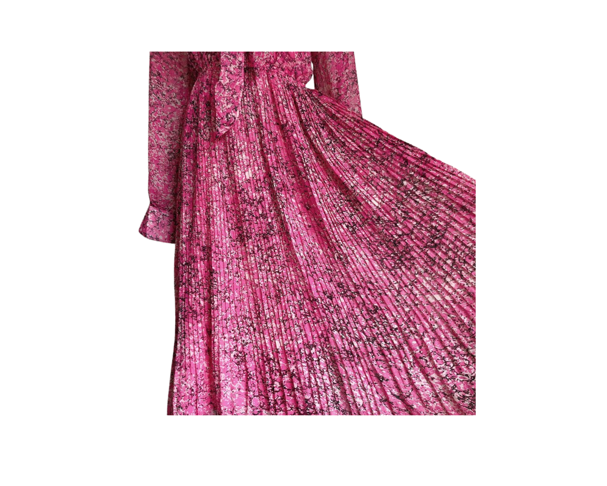Pleated Dream Pink Dress