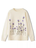 Flower Forest Cream Sweater