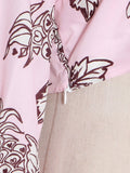 Pink Pineapple Ruffled Set Dress