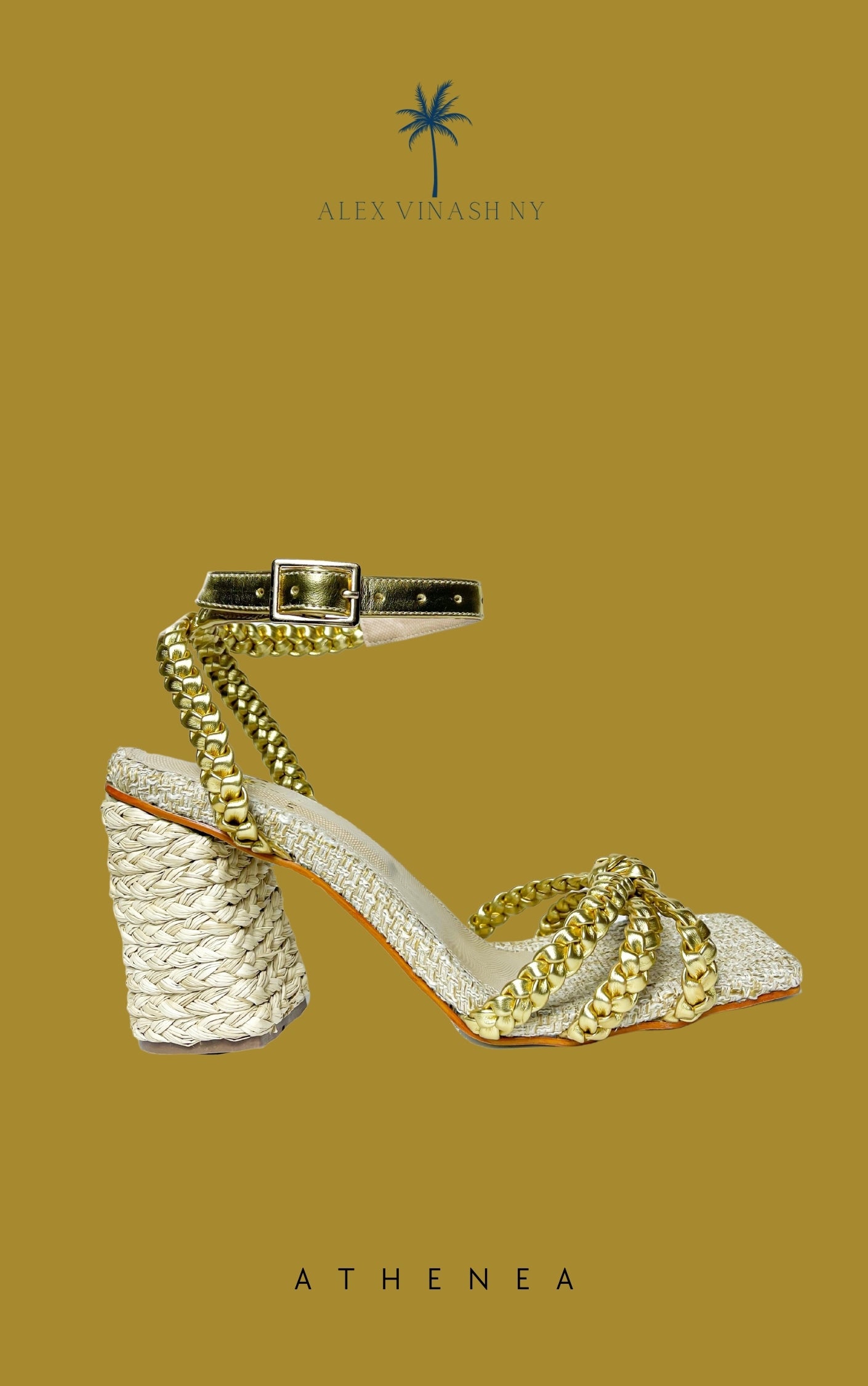 Athenea Gold sandals